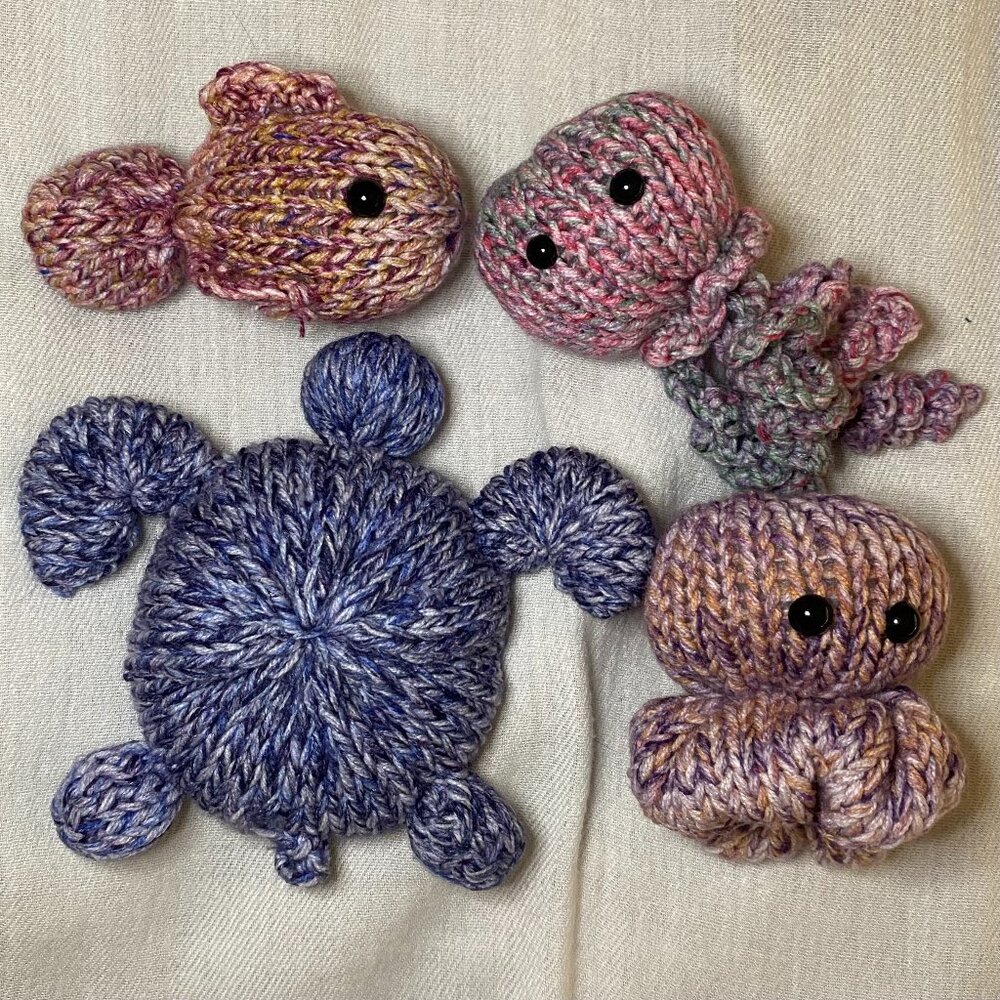Amigurumi Sea Creature Toy Set
